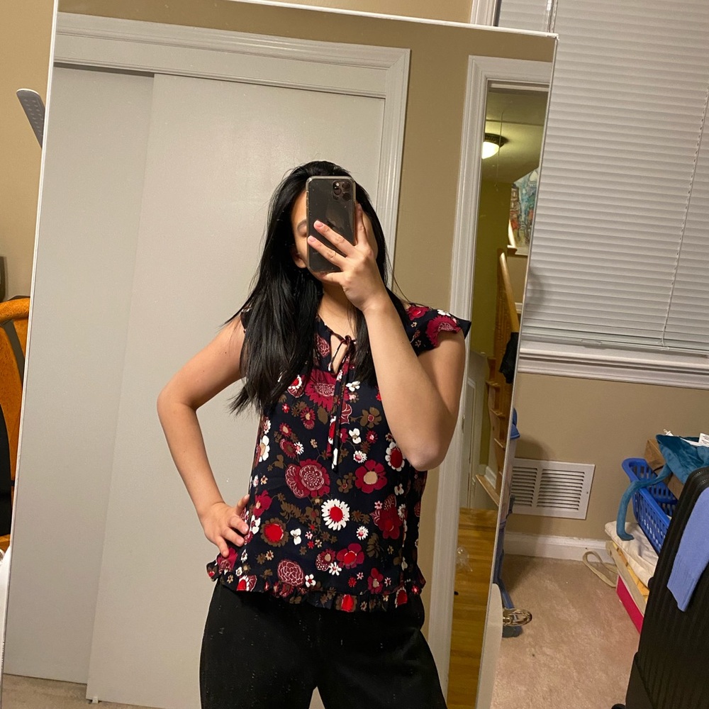 Brooks Brothers Floral Blouse